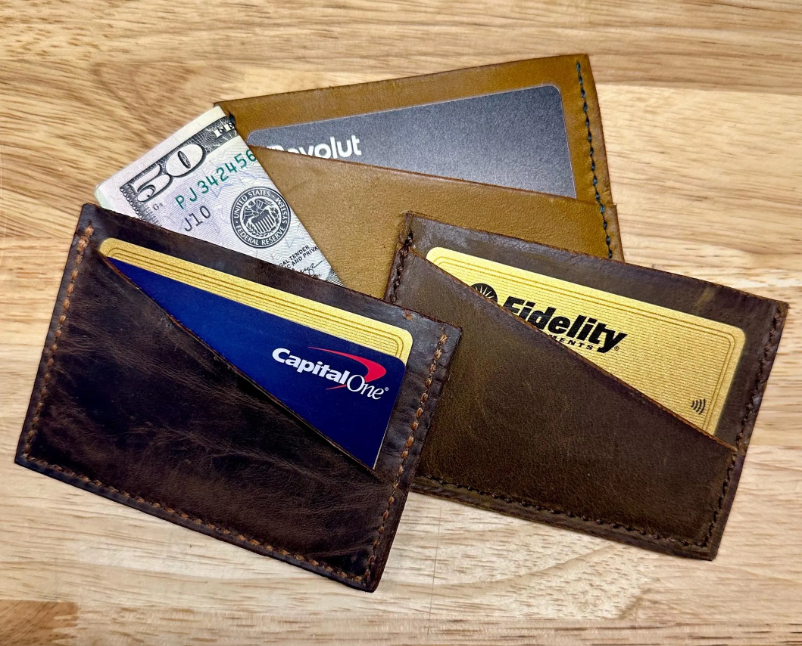 Minimal card holder, Leather outlet Card Wallet, Slim card wallet